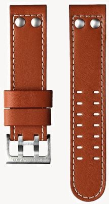 Hamilton Straps Khaki Aviation Brown Leather Strap - 22mm XL (STRAP ONLY) H690776203