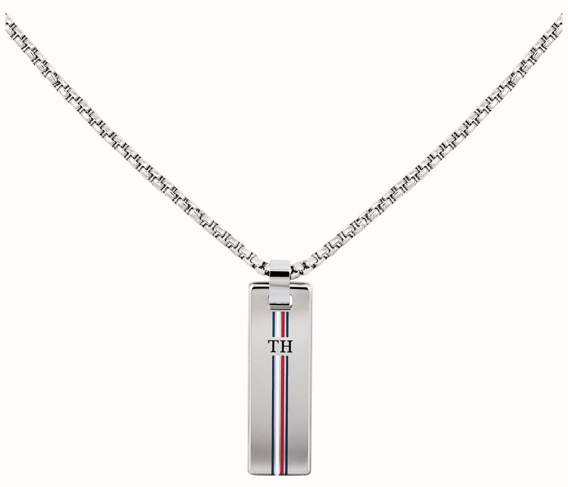 Tommy Hilfiger Stainless Steel Skinny Dog Tag Necklace 2790169 First Class Watches