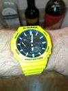 Customer picture of Casio Men's Bluetooth G-Shock Yellow Solar Power Watch With Resin Strap GA-B2100C-9AER