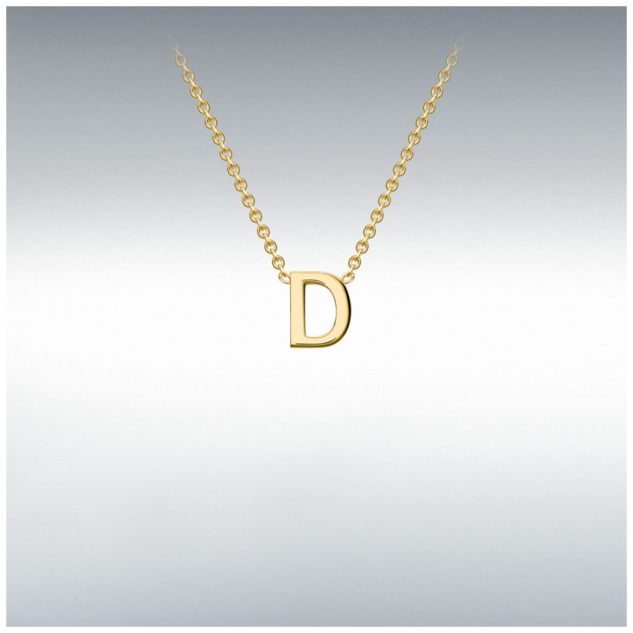 James Moore & Co 1.19.0153 9ct Yellow Gold Initial D Pendant Jewellery