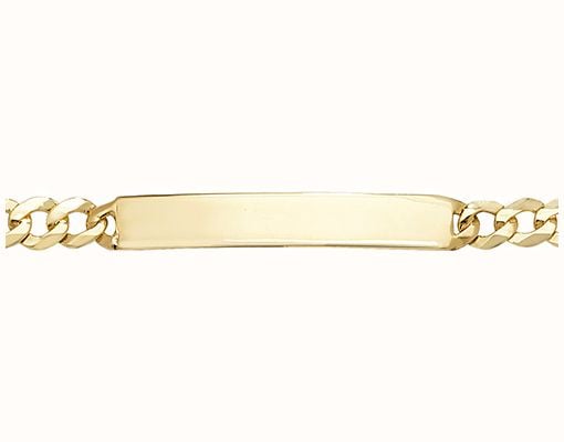 James Moore TH Babies 9ct Yellow Gold 6' Inch ID Bracelet BR287