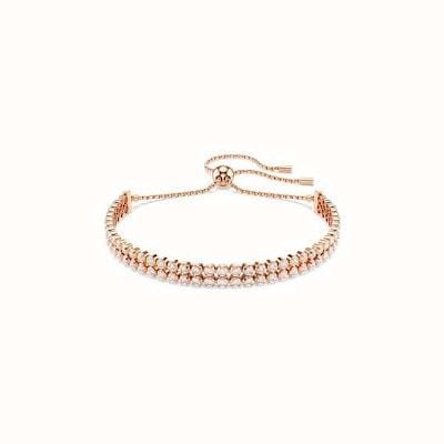 Swarovski Ladies Gold Tone Pulsera Tennis Matrix Bracelet 5677823