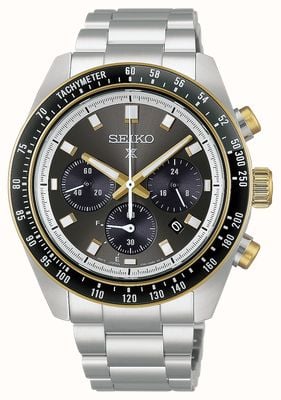 Seiko Prospex Speedtimer “Racing” Solar Chronograph (41.4mm) Grey Sunray Dial / Stainless Steel Bracelet HBJ002P1