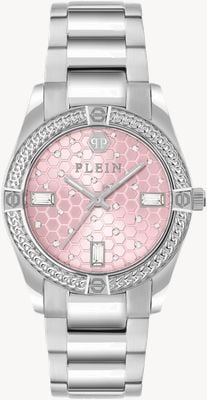 Philipp Plein PLEIN ICON CHAIN (36mm) Pink Dial / Stainless Steel Bracelet PW1FA0125