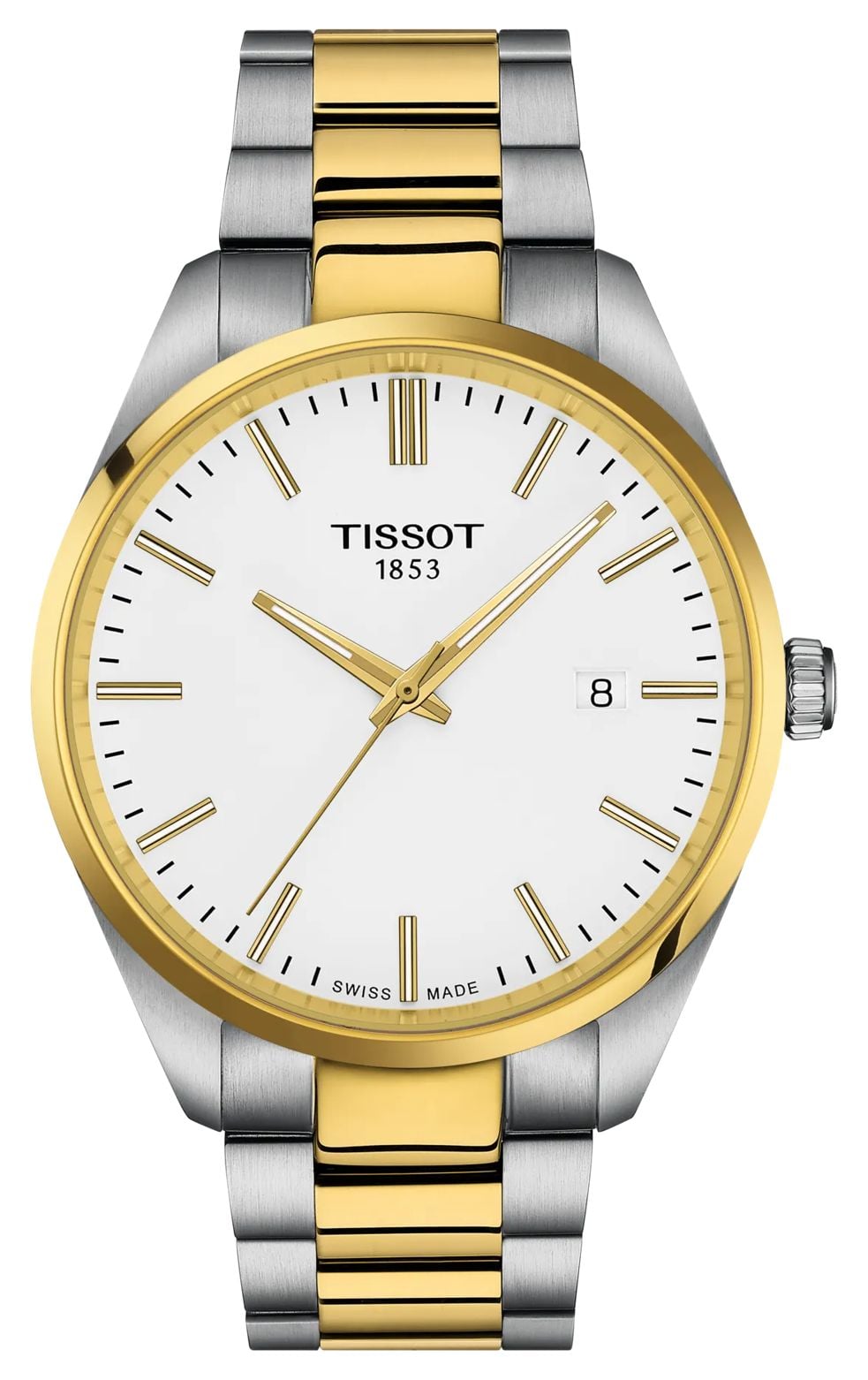 Tissot T1504102201100 PR 100 Quartz (40mm) White Dial / Two- Watch