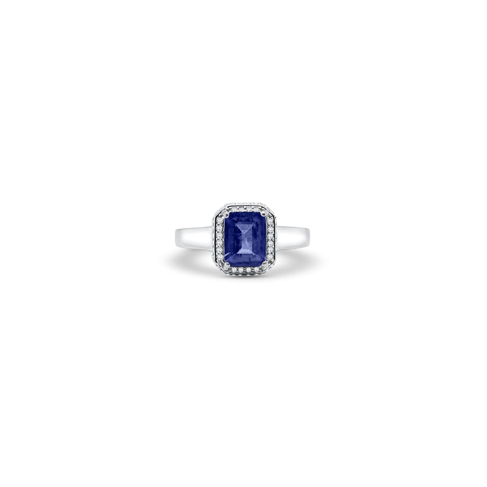 Pre-owned J33047 18ct White Gold Diamond Emerald Cut Jewellery