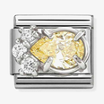 Nomination Composable Classic Link, Yellow-White Drop 330329/07