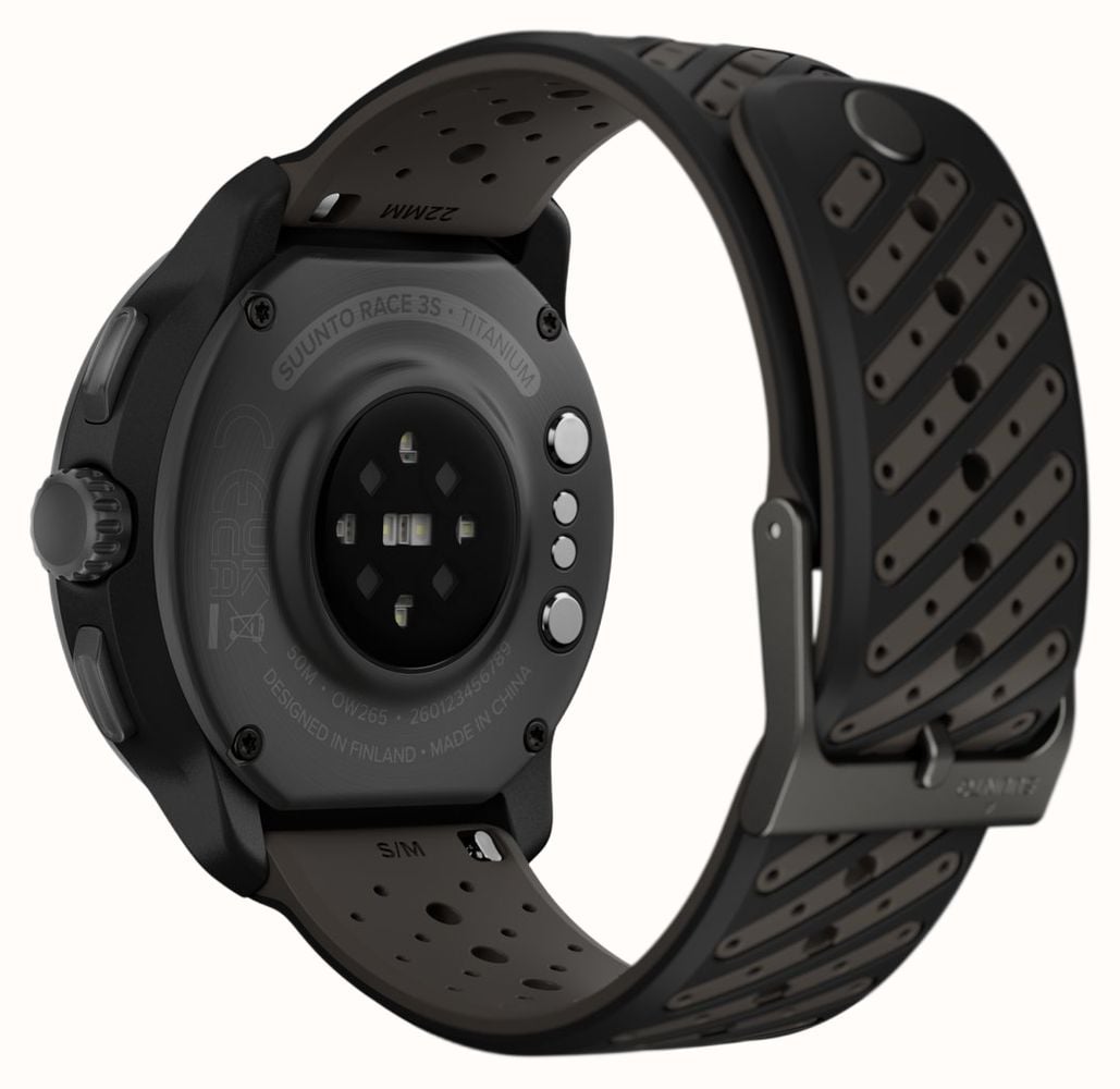 Suunto RACE 3S Titanium AMOLED Multisport Performance Watch (49mm) All Black SS051645000 - alternate view 9