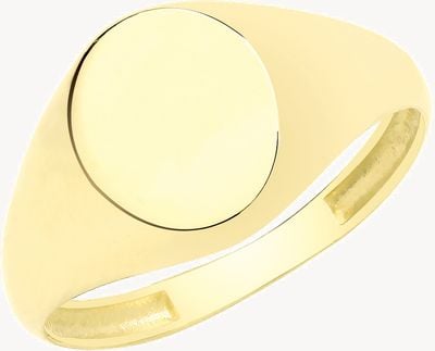 Treasure House 9CT YELLOW GOLD OVAL SIGNET RING RN950/T