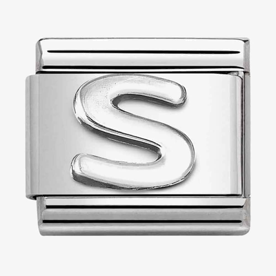 Nomination Classic Letter S Oxidised Charm 330113/19