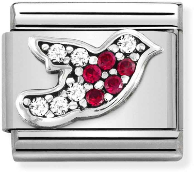 Nomination Classic Robin Oxidised Sterling Silver & Steel Charm 330323/02