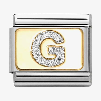 Nomination Classic Letter G Glitter Charm 030291/07