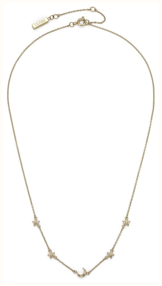 Olivia Burton Celestial Mini North Star And Moon Gold Plated Necklace 24100621 - alternate view 2