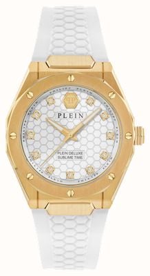 Philipp Plein PLEIN DELUXE LADY Quartz (36mm) White Dial / White Silicone Strap PWVGA0226