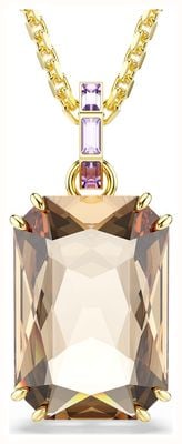 Swarovski Millenia Pendant, Octagon Cut, Caramel, Gold-tone Plated 5725752