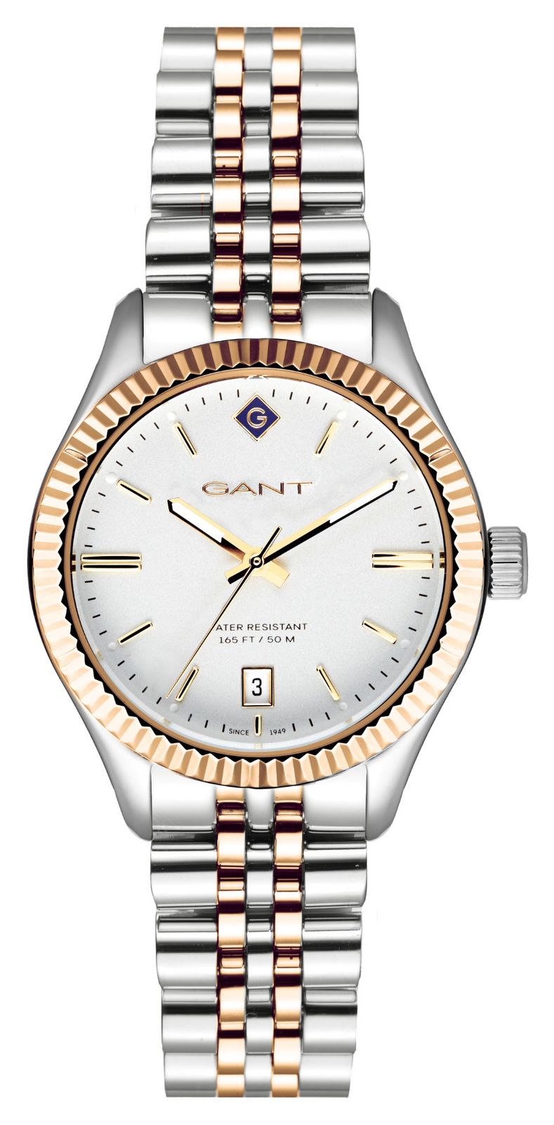 GANT G136009 SUSSEX (34mm) White Dial / Two-Tone PVD Watch