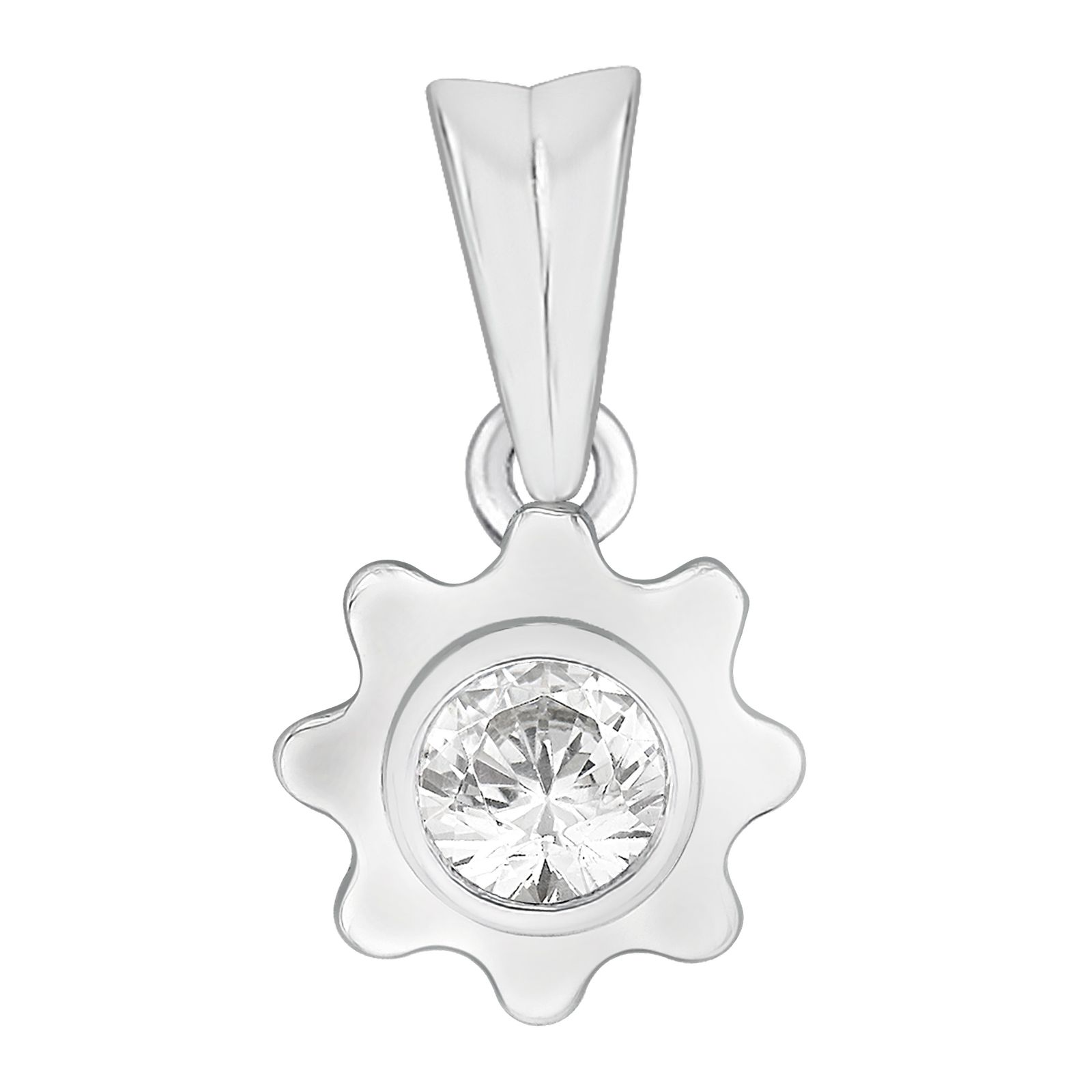 Image of Perfection Crystals P3063-SK Single Stone Rubover Cog Jewellery