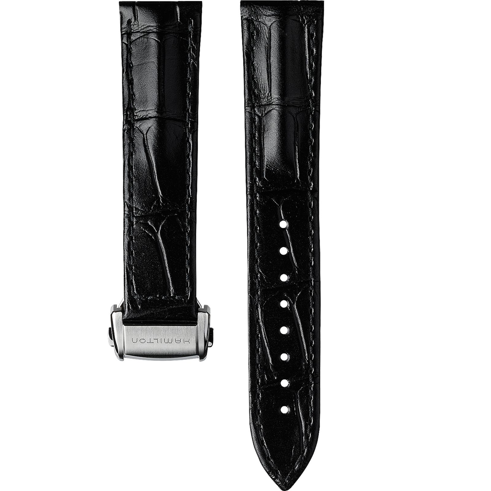Hamilton Straps H690324116 Jazzmaster Black Leather Strap – Watch