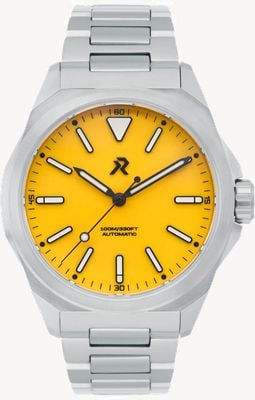 RZE Resolute Pro Automatic (40mm) Medallion Yellow Enamel Dial / UltraHex Titanium Bracelet Watch RES-40-MY