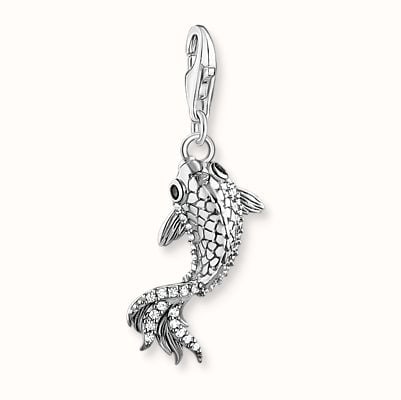 Thomas Sabo Charm Pendant Koi With Zirconia Stones Silver 2170-643-21