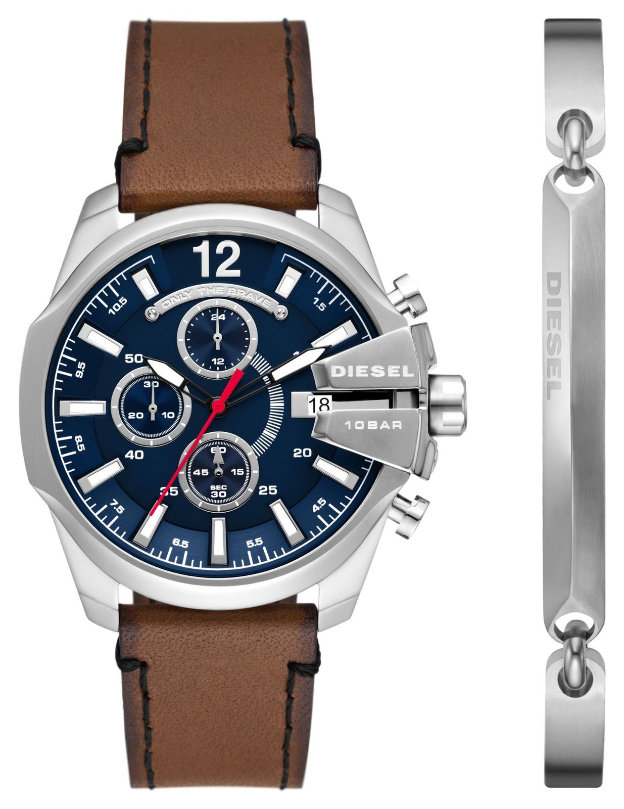 Diesel DZ4601SET BABY CHIEF Watch and Steel Bracelet Set