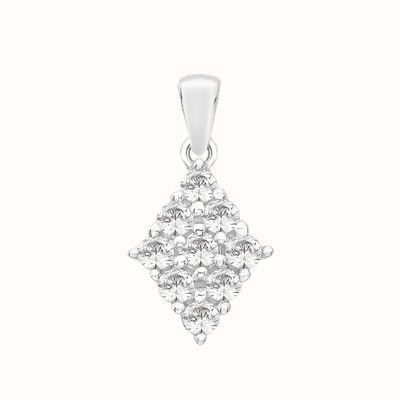 Perfection Crystals Diamond Shaped Cluster Pendant (0.40ct) P5132-SK