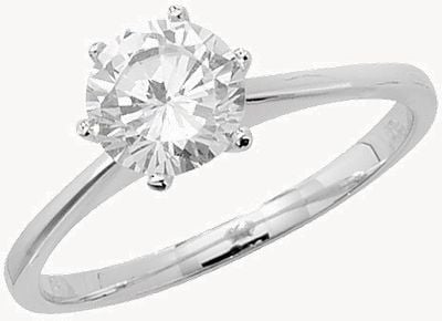 Treasure House Ladies Solitare CZ Ring (Size L) G7192/L