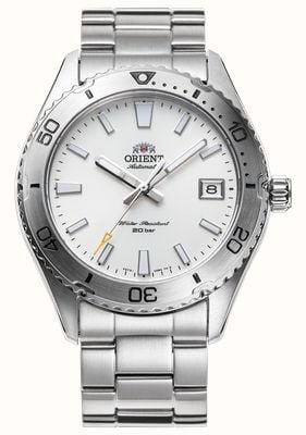 Orient Mako 40 Automatic (40mm) White Dial / Stainless Steel Bracelet RA-AC0Q03S30B