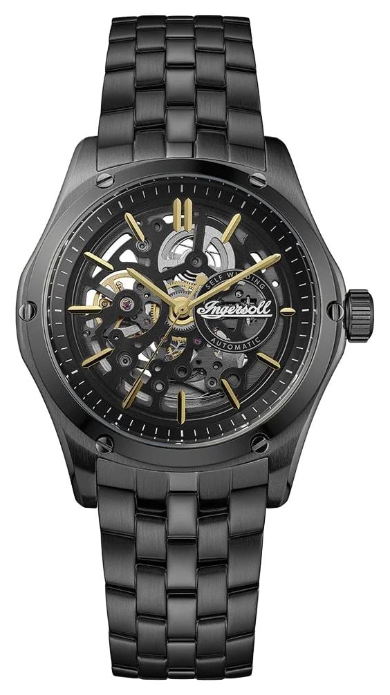 Ingersoll I18202 THE WHISTLE Automatic (43mm) Black Skeleton Watch