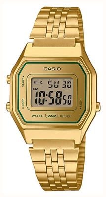 Casio Vintage (33.5mm) Digital Display / Gold-Tone Stainless Steel Bracelet LA680WEGV-9AEF