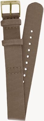 Junghans Strap Only Textile Strap Hazelnut Brown Made From Recycled PET Material 420506834