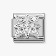 Nomination Classic Wind Rose Cubic Zirconia Charm 330304/45
