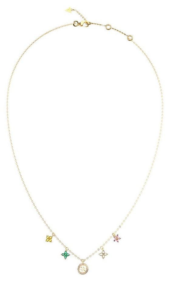 Guess UBN06032YGMC Secret Garden Flower Charms Necklace 16- Jewellery