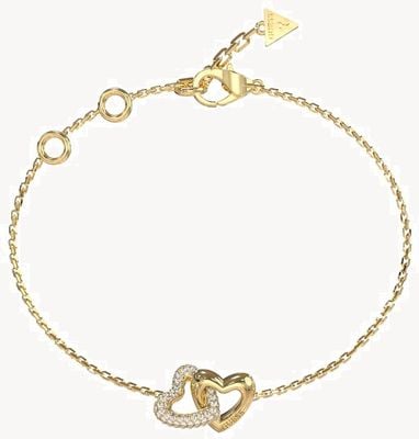 Guess Beloved 15mm Heart Gold-Tone Bracelet UBB06014YGL