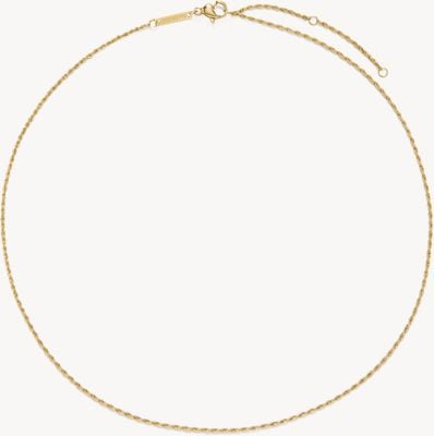 D.LOUISE Ladies Gold-Tone Fine Rope Chain
