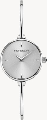 Herbelin Fil Women's Silver Dial Bangle Bracelet Watch 17206B11