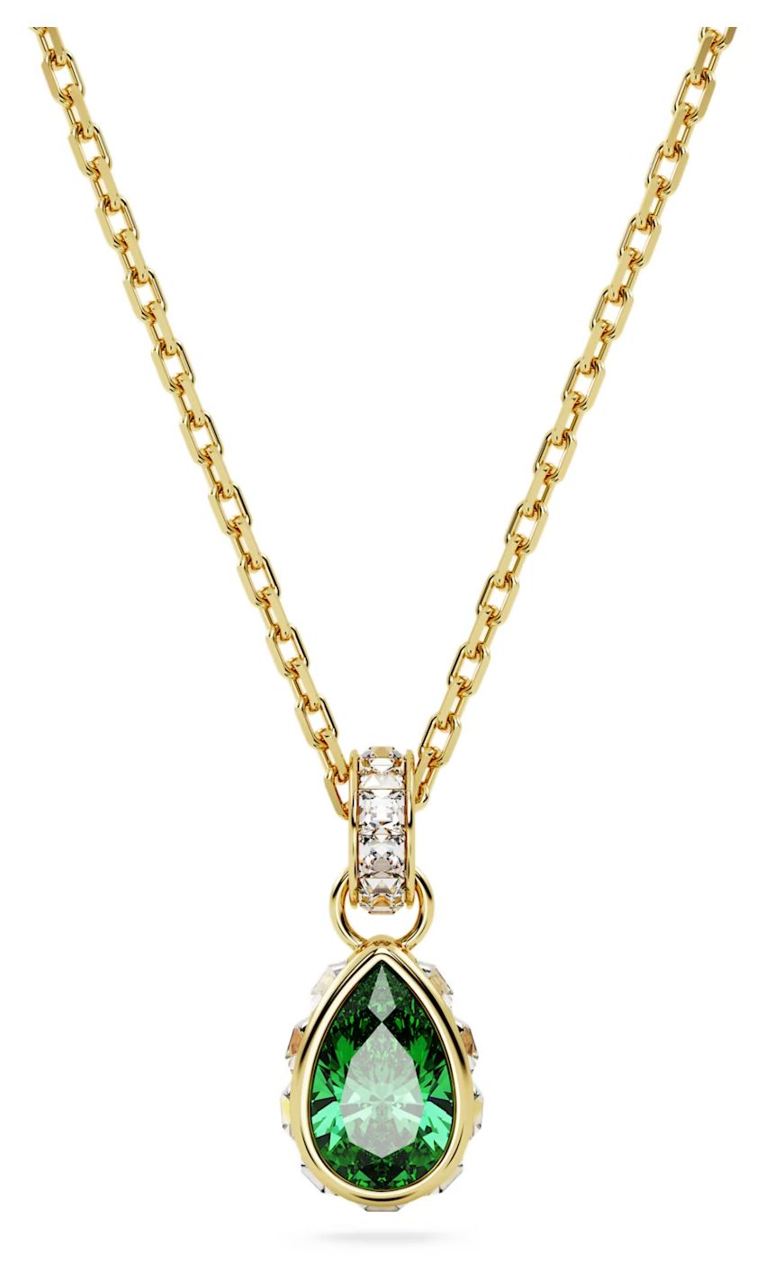 Swarovski 5648751 Stilla Necklace | Gold-Tone Plated | Green Jewellery