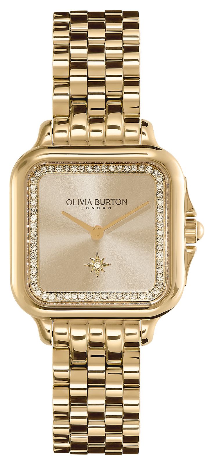 Olivia Burton 24000084 Grosvenor Gold (28mm) Champagne Dial Watch