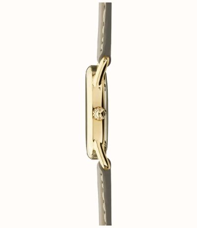 Herbelin Équinoxe Quartz (28mm) White Guilloché Dial / Taupe Leather Strap 17497P08TA - alternate view 2