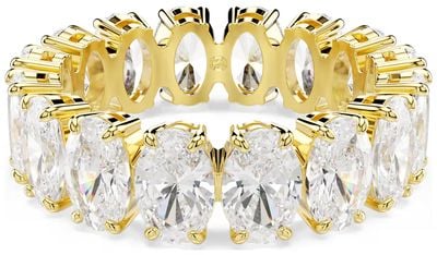 Swarovski Matrix ring Oval cut, White, 18K gold finish 5707188