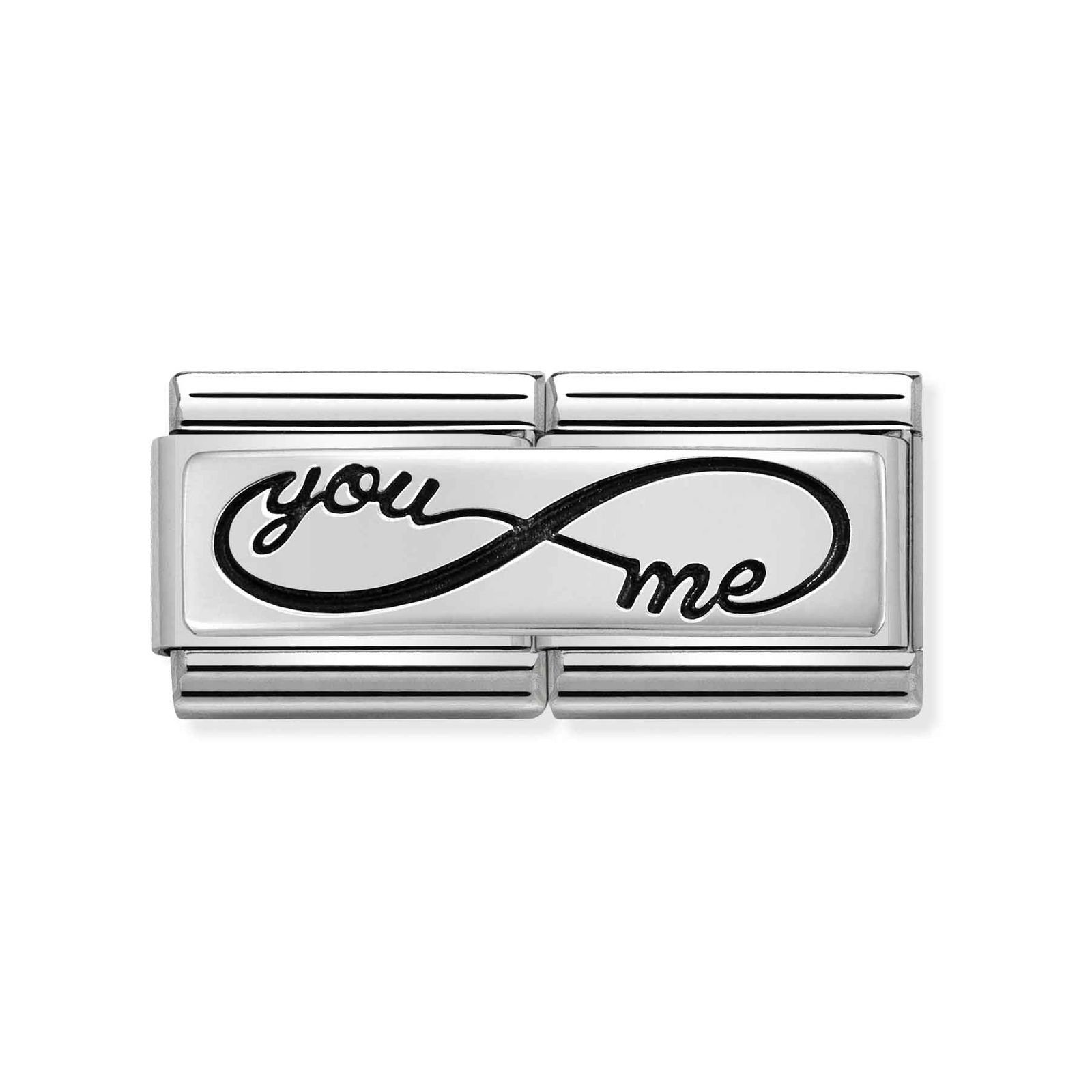 Nomination 330710/43 Classic DOUBLE ENGRAVED Steel And Jewellery