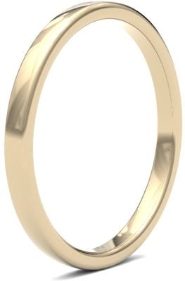 James Moore Wedding Rings | 9ct Yellow Gold | 2mm | Medium | Soft Court | AG_2LMS-9Y