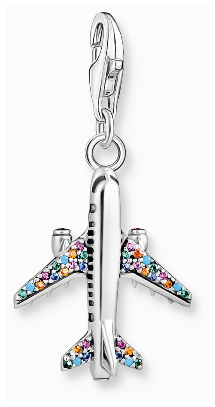 Thomas Sabo 1914-342-7 Aeroplane Charm | Sterling Silver | Jewellery