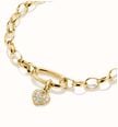 Thomas Sabo Charm Club Connect Hello Kitty 18ct Yellow Gold Plated Pavé Cubic Zirconia Heart Charm CC1370-M01-14 - alternate view 2