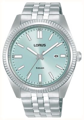 Lorus Men's Classic (42mm) Light Blue Dial / Stainless Steel Bracelet RH969QX9