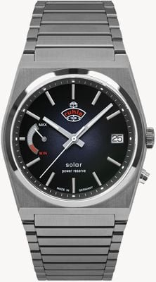 RUHLA Space Control Solar (40mm) Dark Blue Dial / Stainless Steel Bracelet 4640M3