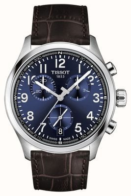 Tissot Chrono L Quartz (42mm) Blue Dial / Brown Leather Strap T1164171604200