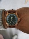 Customer picture of ORIS Big Crown Pointer Date 80th Anniversary Edition Bronze (40mm) Green Dial / Brown Leather Strap 01 754 7741 3167-07 5 20 58BR