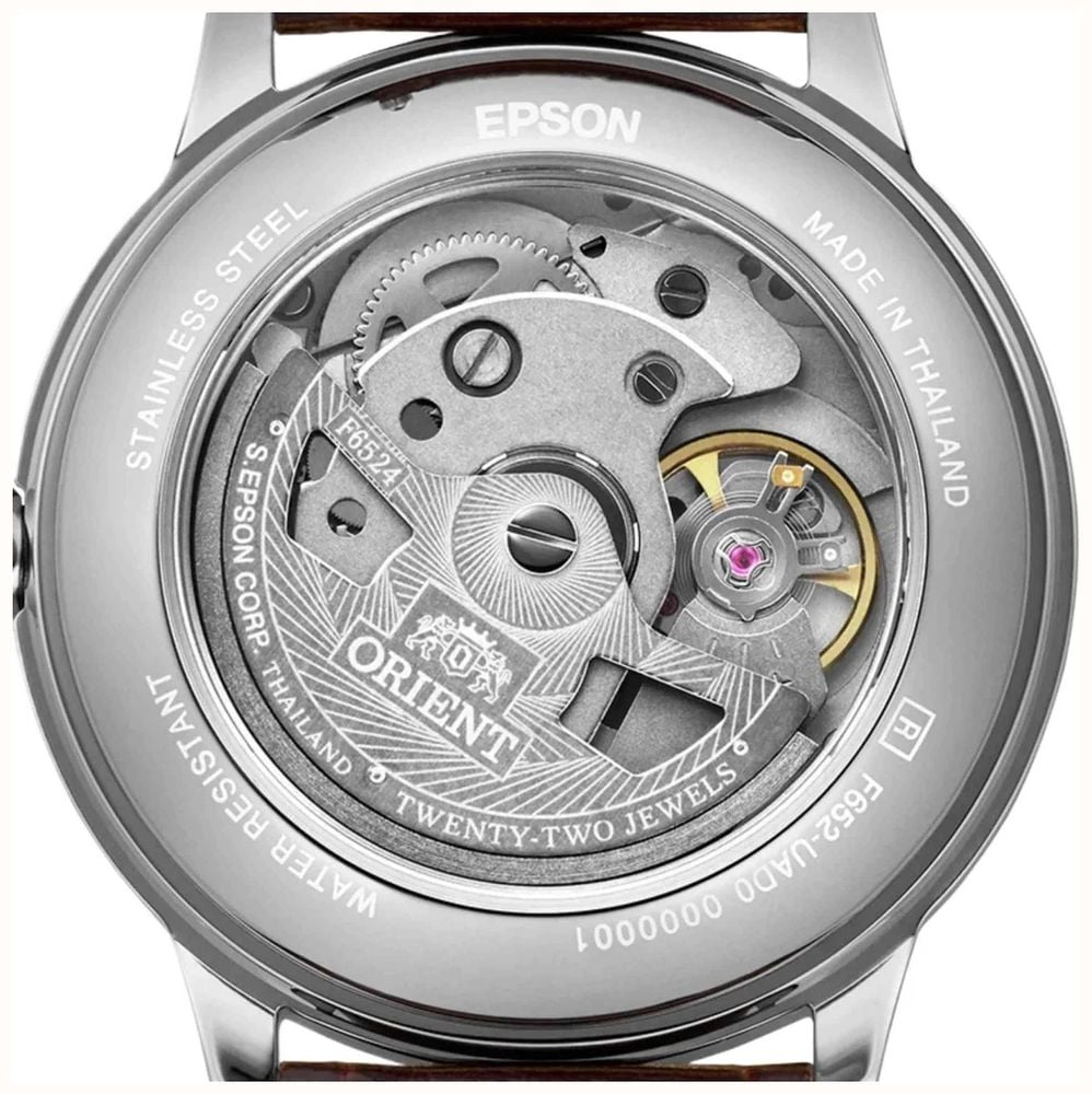 Orient Men's Automatic Green Dial Brown Leather Strap Domed Mineral Crystal RA-BB0102E30B - alternate view 4