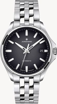 Junghans Meister S Automatic 36 (36mm) Gradient-Lacquered Black Dial / Stainless Steel Bracelet 27/4580.44